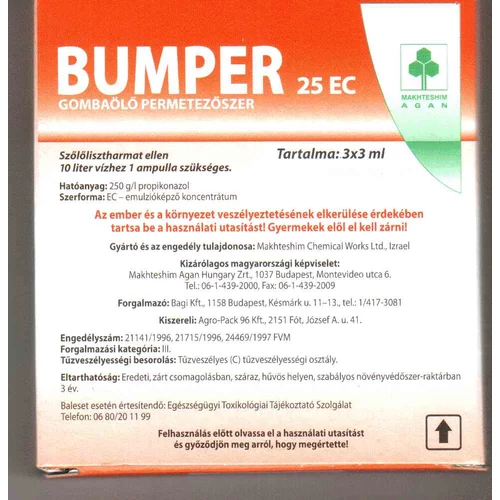 Bumper 25 EC  3*3 ml