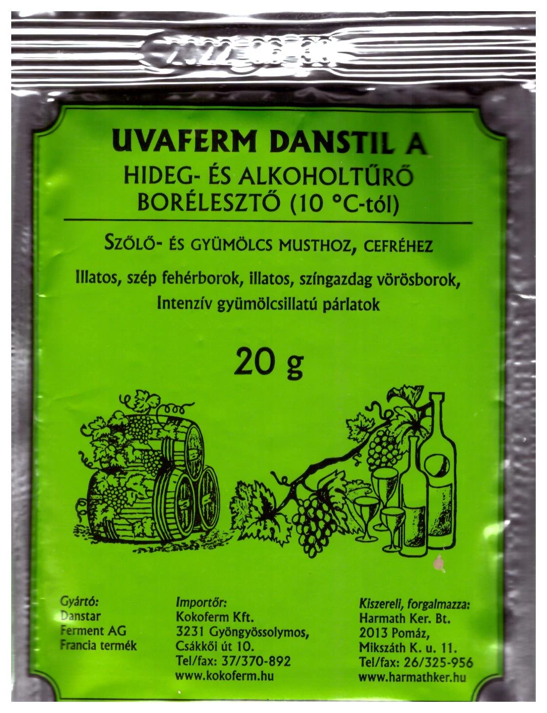 Uvaferm Danstil  A   20 gr