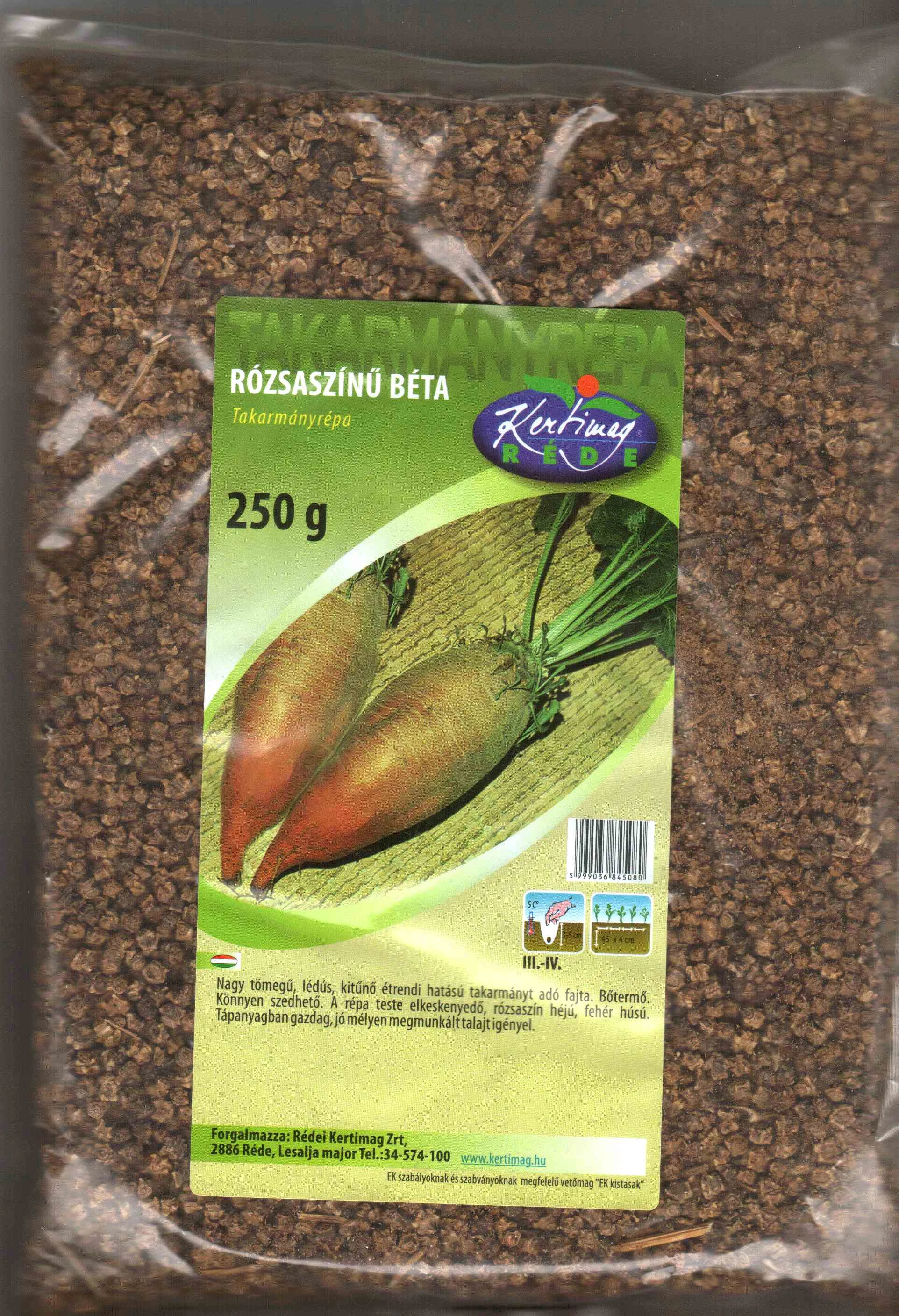 Takarmányrépa  Rózsaszinú Beta / Vörös óriás 250 gr