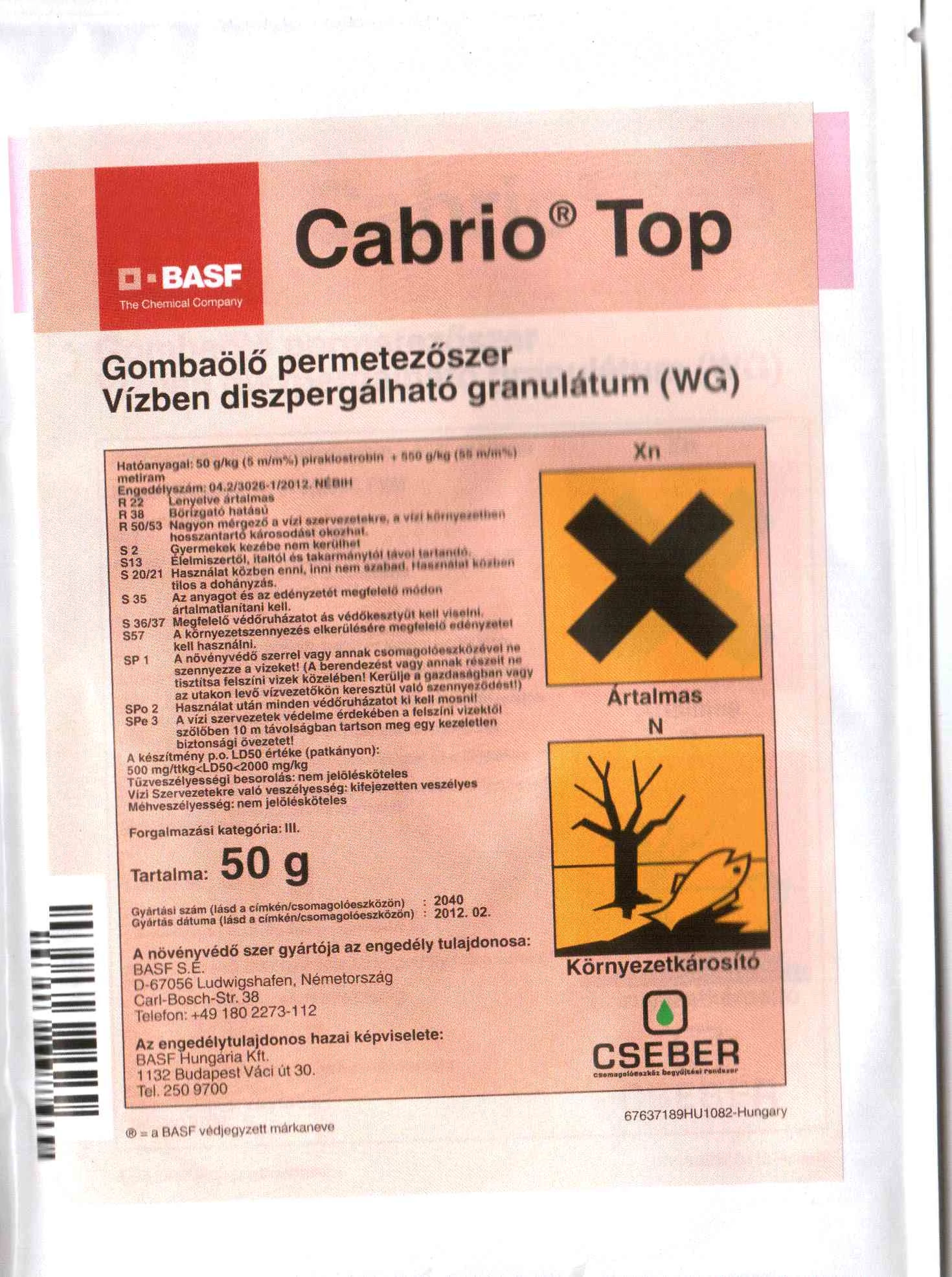 Cabrio Top    50 gr